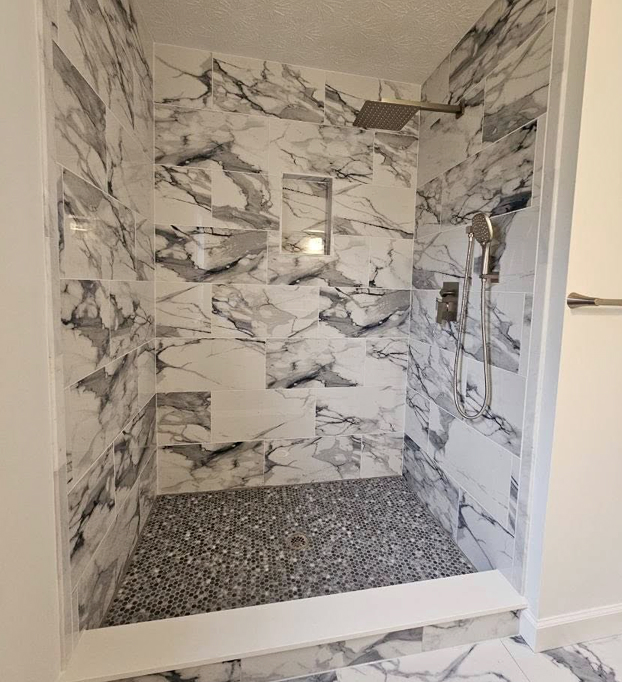 Shower tile work